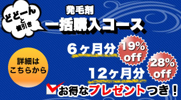 発毛剤、一括購入コース